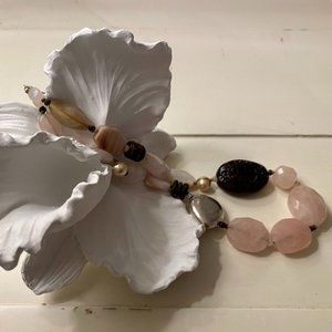 *CLEARANCE* Silpada .925 S/S & Rose Quartz Necklace N1819 - Retired